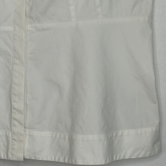 Lafayette 148 White Button Down Blouse Sleeveless Sz 14 - Picture 3 of 7